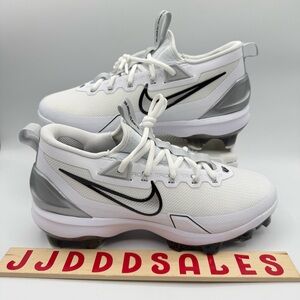 Nike Force Trout 9 Elite MCS Baseball Cleats White Silver FZ0884-102 Men’s Sizes